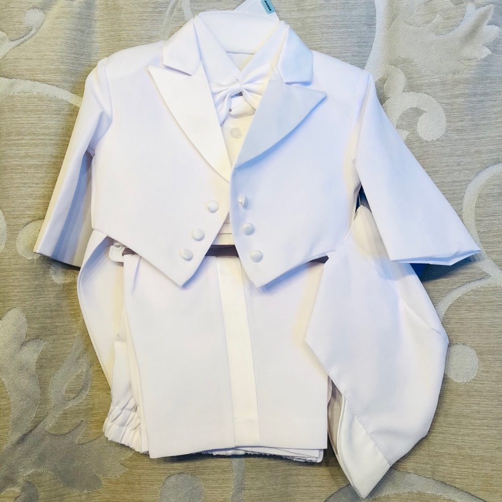 Baby boy christening suit
